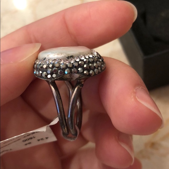 Giorgio Martello Silver Ring with Swarovski - Picture 3 of 7